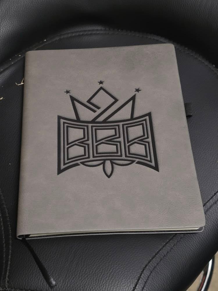 Engraved Leather Notebook