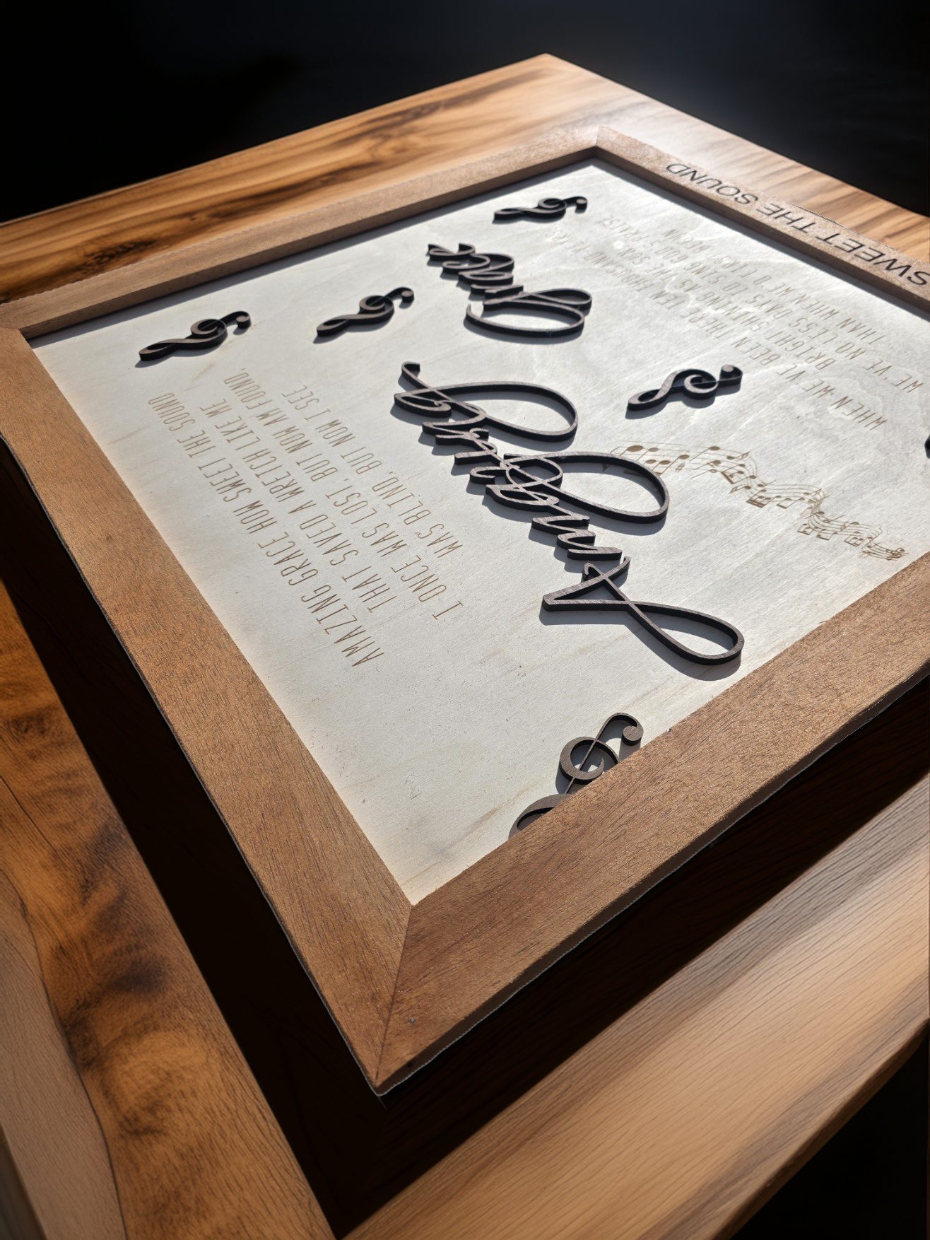 Amazing Grace Layered Hymn Plaque - Image 2