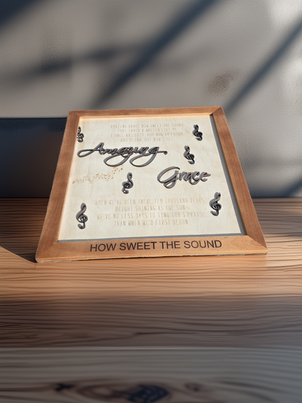 Amazing Grace Layered Hymn Plaque - Image 3