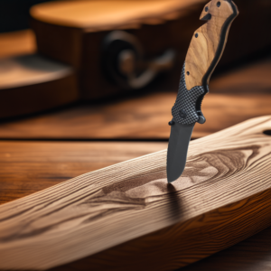 Olive Wood Pocket Knife