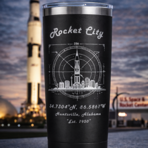 Rocket City Engraved Tumbler