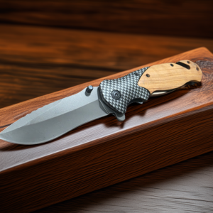 Rose Wood Pocket Knife