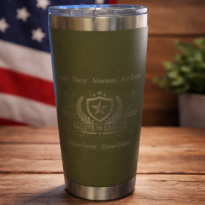 Salute to Service Engraved Tumbler
