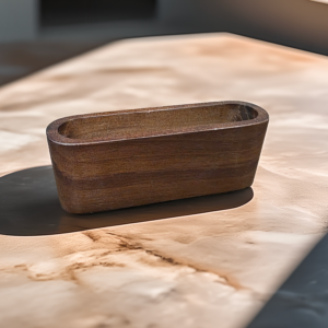 Personalized Walnut Business Card Holder
