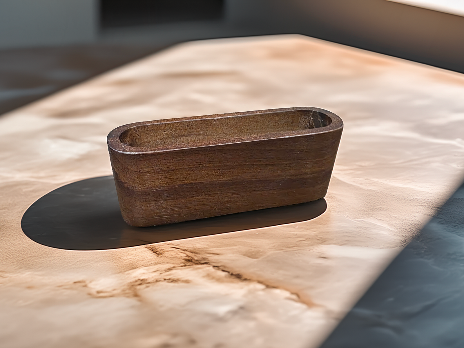 Personalized Walnut Business Card Holder